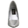 Silver Leatherette 10 cm VANITY-420 Pumps High Heels for Men