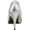 Silver Leatherette 10 cm VANITY-420 Pumps High Heels for Men