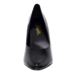 Black Leatherette 13 cm SEDUCE-420V Pumps High Heels for Men