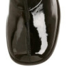 Black block heel 7,5 cm - 70s years disco gogo kneeboots patent