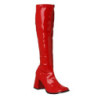 Rosso Vernice 7,5 cm GOGO-300 Stivali Donna da Uomo