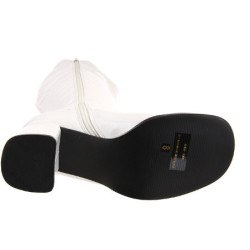 Bianco Vernice 7,5 cm GOGO-300 Stivali Donna da Uomo