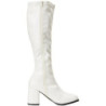 White Leatherette 7,5 cm GOGO-300 High Heeled Womens Boots for Men