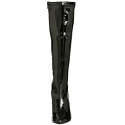 Black Shiny 13 cm SEDUCE-2000 High Heeled Womens Boots for Men
