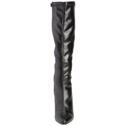 Black Leatherette 13 cm SEDUCE-2000 High Heeled Womens Boots for Men