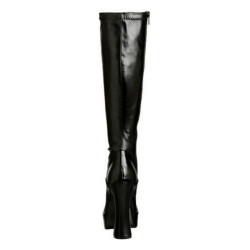 Black Leatherette 13 cm ELECTRA-2000Z High Heeled Womens Boots for Men