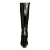 Black Leatherette 13 cm ELECTRA-2000Z High Heeled Womens Boots for Men