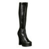 Black Leatherette 13 cm ELECTRA-2000Z High Heeled Womens Boots for Men