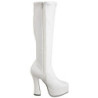White Leatherette 13 cm ELECTRA-2000Z High Heeled Womens Boots for Men