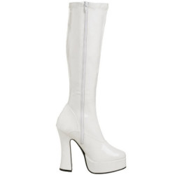 Bianco Vernice 13 cm ELECTRA-2000Z Stivali Donna da Uomo
