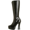 Black Leatherette 13 cm ELECTRA-2020 High Heeled Womens Boots for Men