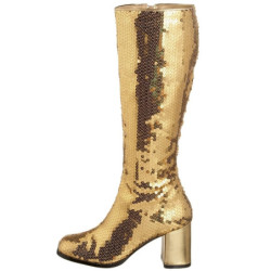 Oro Lustrini 8 cm SPECTACUL-300SQ Stivali Donna da Uomo