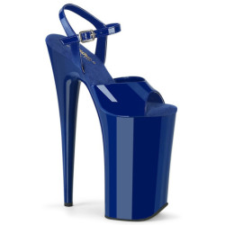 Patent 25,5 cm BEYOND-009 Blue extrem platform high heels shoes
