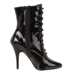 Nero Vernice 13 cm SEDUCE-1020 Stivaletti Donna da Uomo