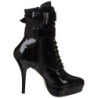 Nero Verniciato 13,5 cm INDULGE-1026 Plateau Stivaletti Donna
