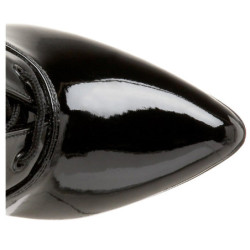 Nero Vernice 10,5 cm VANITY-1020 Stivaletti Donna da Uomo