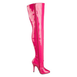 Fucsia Vernice 13 cm SEDUCE-3010 stivali alti numeri grandi da uomo