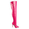 Pink Shiny 13 cm SEDUCE-3010 Thigh High Boots for Men