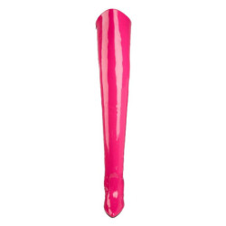 Fucsia Vernice 13 cm SEDUCE-3010 stivali alti numeri grandi da uomo