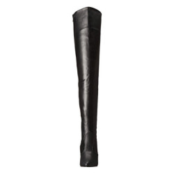 Black Leatherette 13 cm SEDUCE-3010 Thigh High Boots for Men