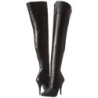 Black Leatherette 13 cm SEDUCE-3010 Thigh High Boots for Men