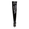 Black Shiny 15 cm DOMINA-3000 High Heeled Overknee Boots