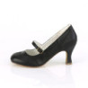 Vegan 7,5 cm FLAPPER-32 maryjane pumps vintage black