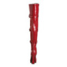 Red Shiny 13 cm ELECTRA-3028 High Heeled Overknee Boots