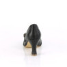 Vegan 7,5 cm FLAPPER-32 maryjane pumps vintage black