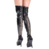Nero Vernice 13,5 cm INDULGE-3063 Stivali alti e sopra al ginocchio