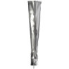 Silver Leatherette 13 cm SEDUCE-3000 Thigh High Boots for Men