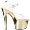 Oro Trasparente 18 cm SKY-308 Plateau Tacchi Alti a Spillo