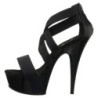 Black elasticated band 15 cm DELIGHT-669 pleaser women's shoes