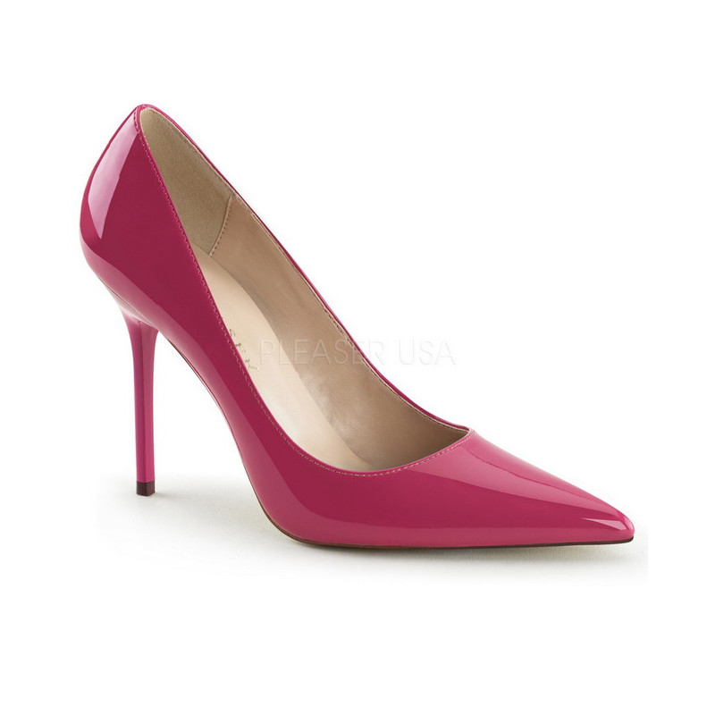 Pink Shiny 10 cm CLASSIQUE-20 pointed toe stiletto pumps