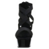 Black elasticated band 15 cm DELIGHT-669 pleaser women's shoes