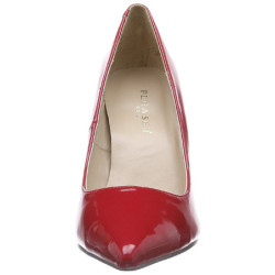 Red Shiny 10 cm CLASSIQUE-20 pointed toe stiletto pumps