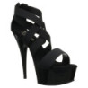 Black elasticated band 15 cm DELIGHT-669 pleaser women's shoes