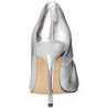 Silver Leatherette 10 cm CLASSIQUE-20 pointed toe stiletto pumps
