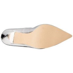 Silver Leatherette 10 cm CLASSIQUE-20 pointed toe stiletto pumps