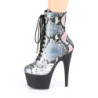 Silver Snake pattern 18 cm ADORE-1020SP Exotic pole dance ankle boots