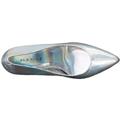 Argento Ecopelle 13 cm AMUSE-20 scarpe tacchi a spillo con punta