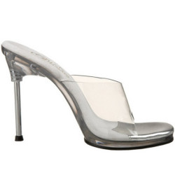 Trasparente 11,5 cm FABULICIOUS CHIC-01 Plateau Mules Alto