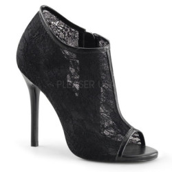 Nero Tessuto 13 cm AMUSE-56 Scarpe Décolleté da Sera
