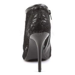 Nero Tessuto 13 cm AMUSE-56 Scarpe Décolleté da Sera