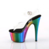 Plateau arcobaleno 18 cm ADORE-708RC scarpe da pole dance