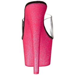 Rosa 18 cm ADORE-701UVG neon plateau ciabatta donna con tacco