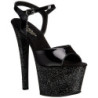 Black 18 cm SKY-309MG High Heels Glitter Platform