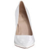 White Shiny 10 cm CLASSIQUE-20 pointed toe stiletto pumps
