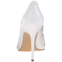 White Shiny 10 cm CLASSIQUE-20 pointed toe stiletto pumps