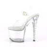 Acrylic 18 cm Pleaser UNICORN-708RSH Platform High Heels Shoes